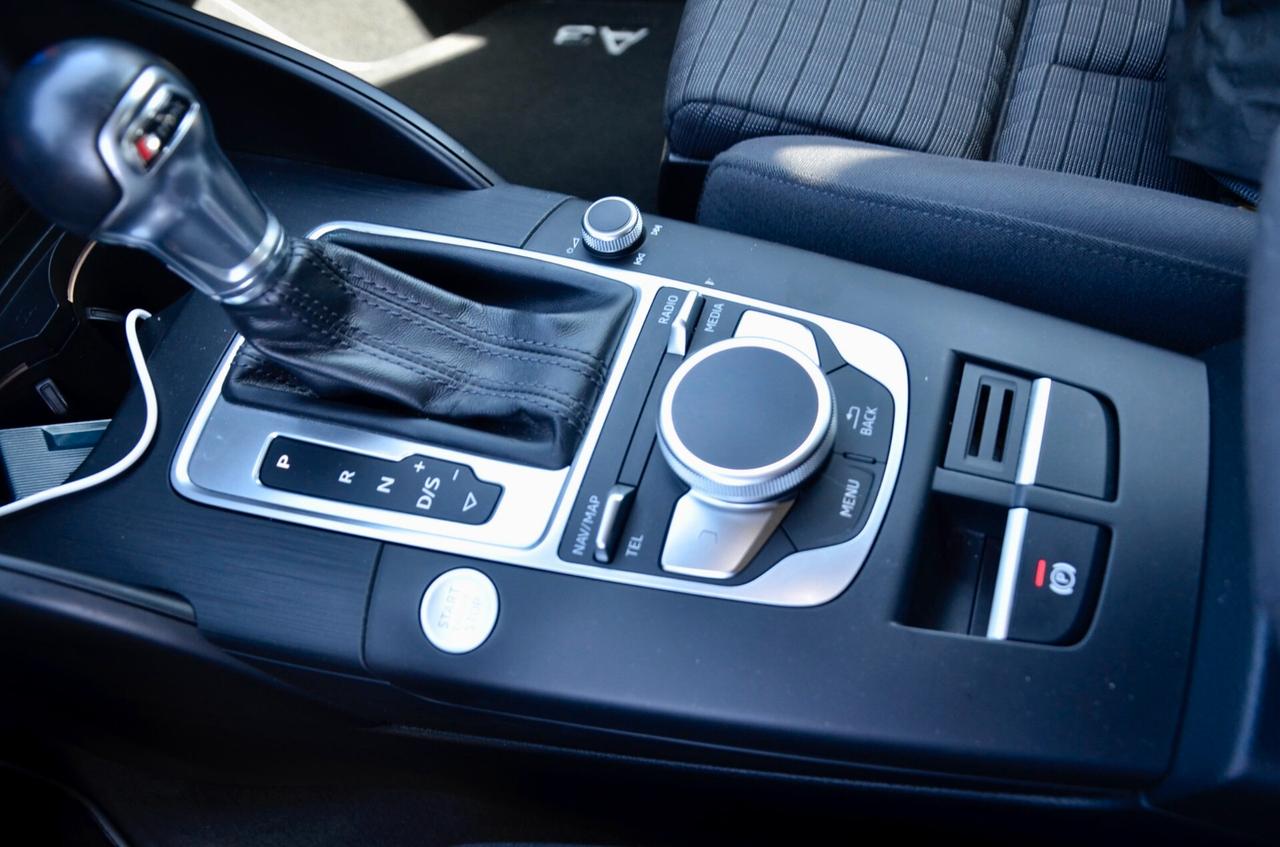 AUDI A3 SPORTBACK 2.0 TDI SPORT 150cv S-TRONIC, EURO 6D, HI-FI PREMIUM, FULL LED, NAVI, APPLE ANDROID, PERMUTE