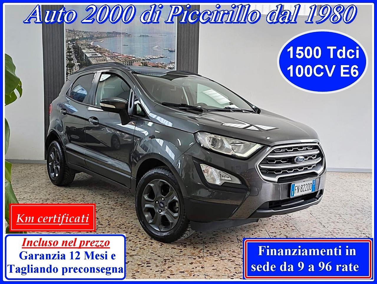 Ford EcoSport 1500 TDCi 100 CV S&S Garanzia12Mesi