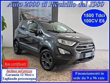 Ford EcoSport 1500 TDCi 100 CV S&S Garanzia12Mesi