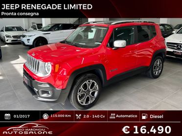 Jeep Renegade 2.0 Mjt 140CV 4WD LIMITED finanziabile