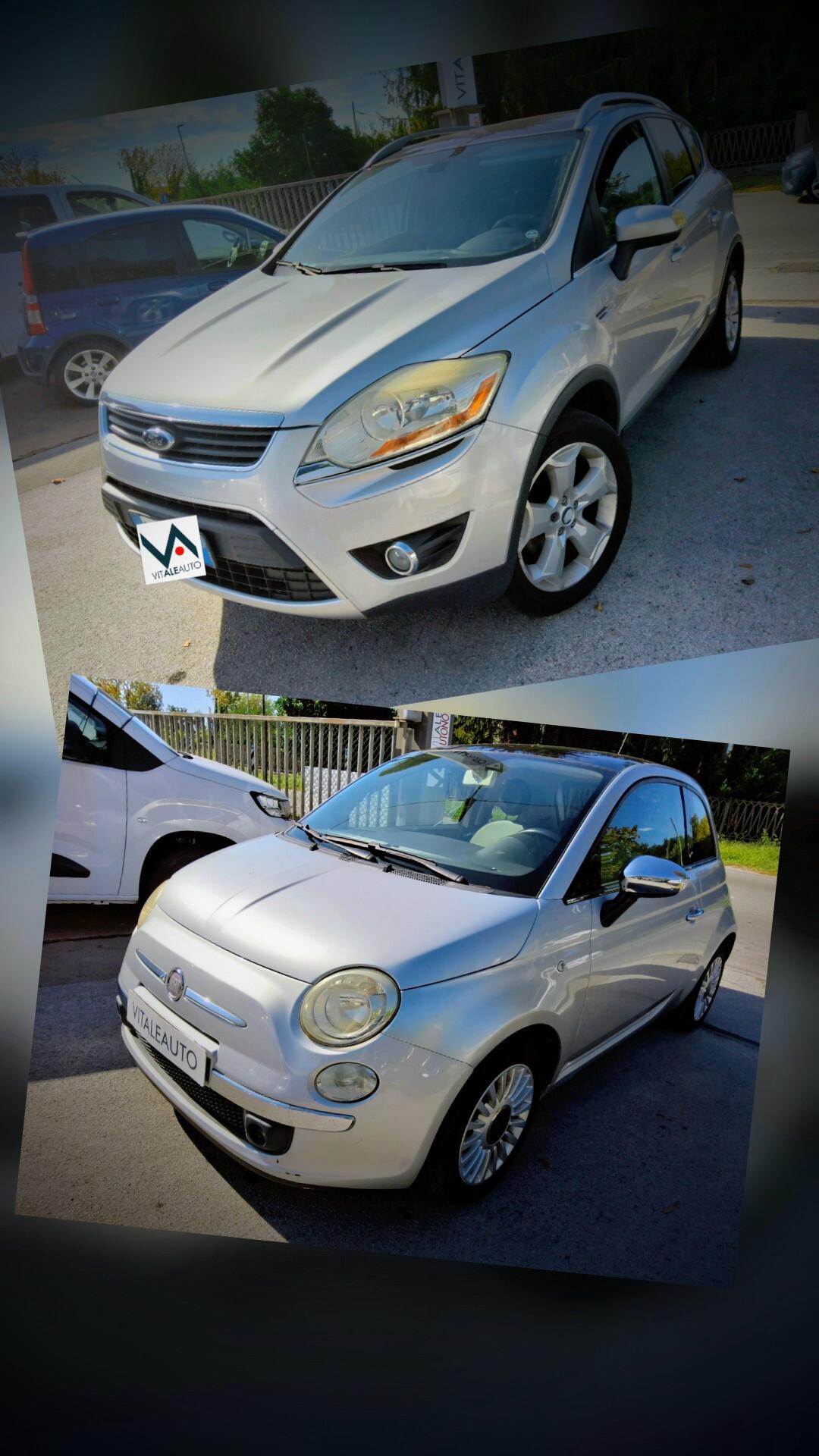 Ford Kuga 2.0d piu' Fiat 500 1.2 X COMMERCIANTI