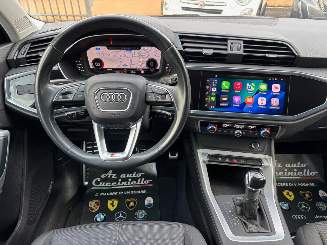 Audi Q3 35 TDI 150CV S tronic IDENTITY BLACK - S-LINE FULL - MY 23