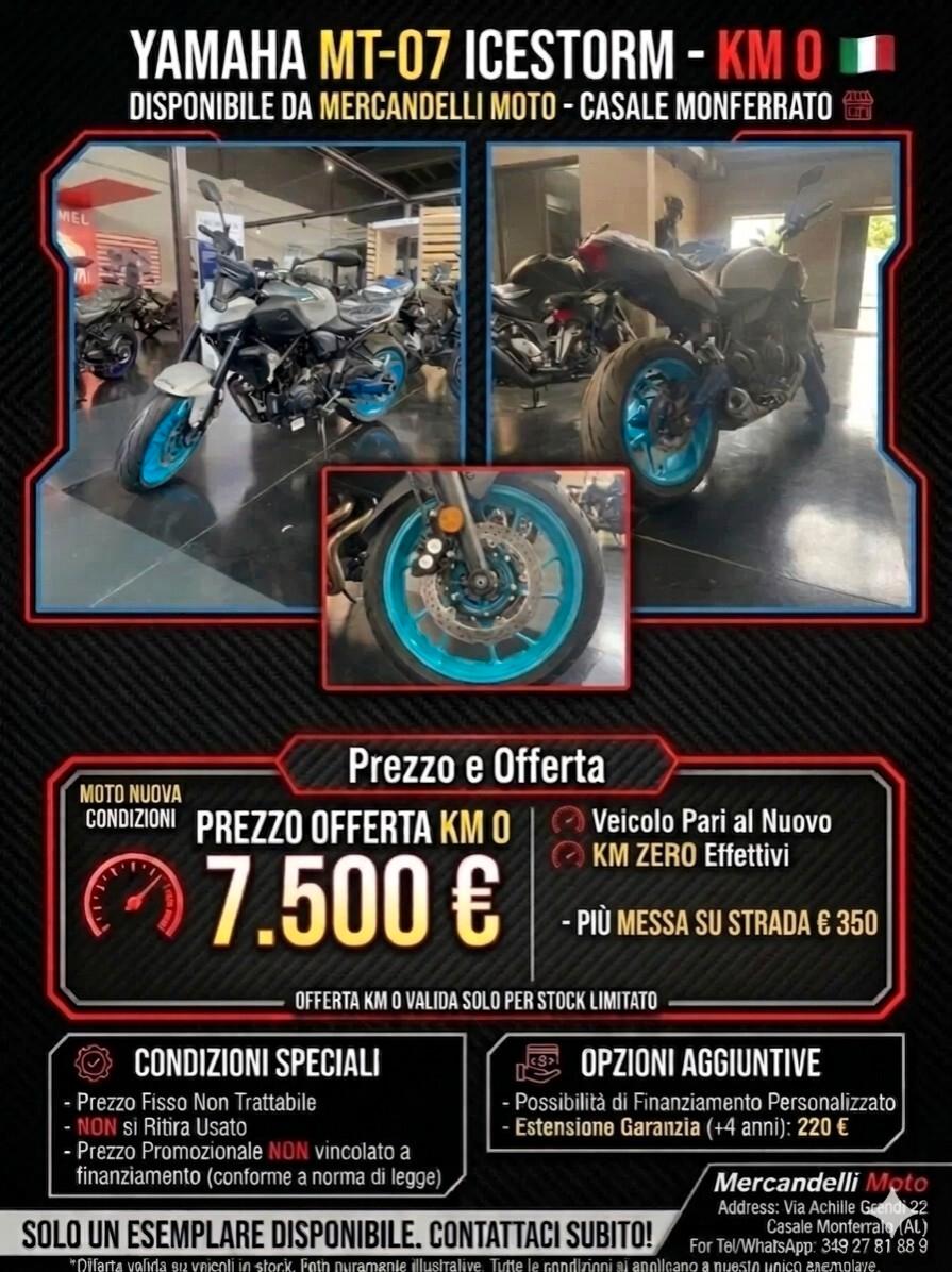 Yamaha MT-07 2025 - KM ZERO