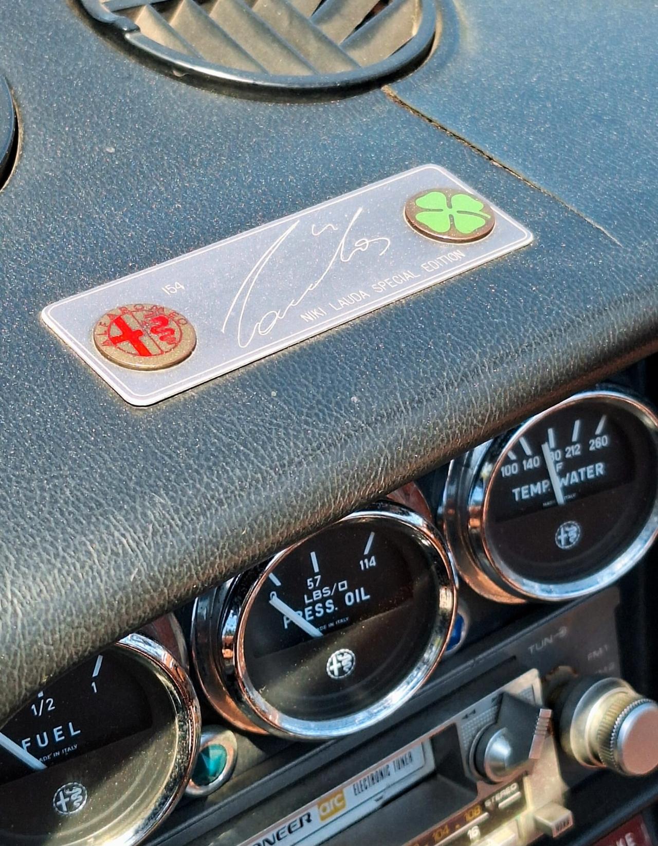 Alfa Romeo Spider Duetto 2.0 Veloce NIKI LAUDA N° 154 di 350 Prodotte