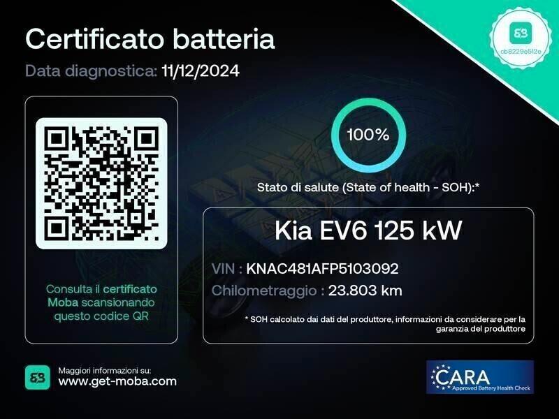 Kia EV6 Single Motor 77,4 kWh RWD GT Line