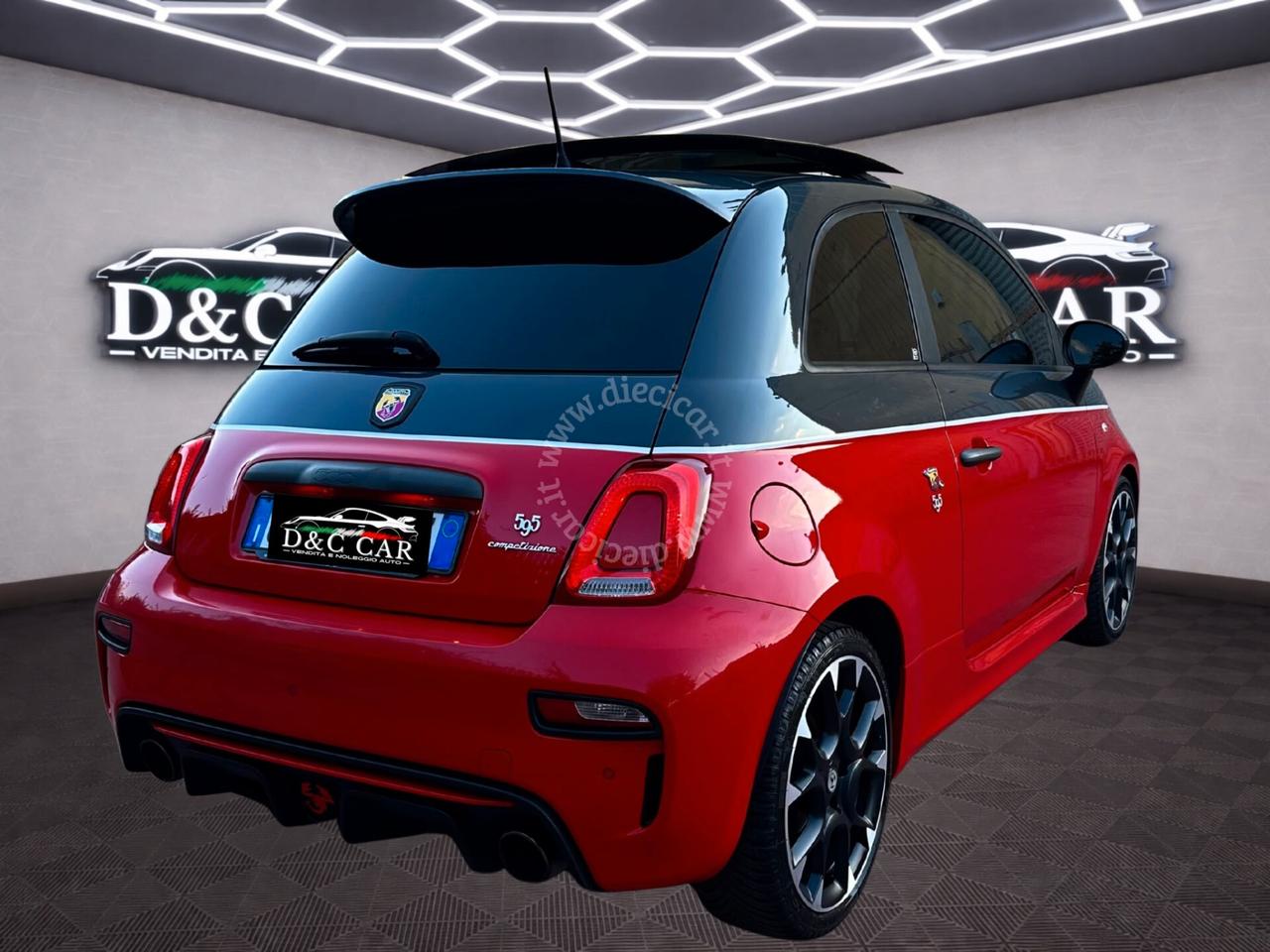 Abarth 595 1.4 Turbo T-Jet 180 CV MTA Competizione TETTO XENO PDC AUDIO BEATZ ANTIFURTO PELLE TAGLIANDI UFFICIALI