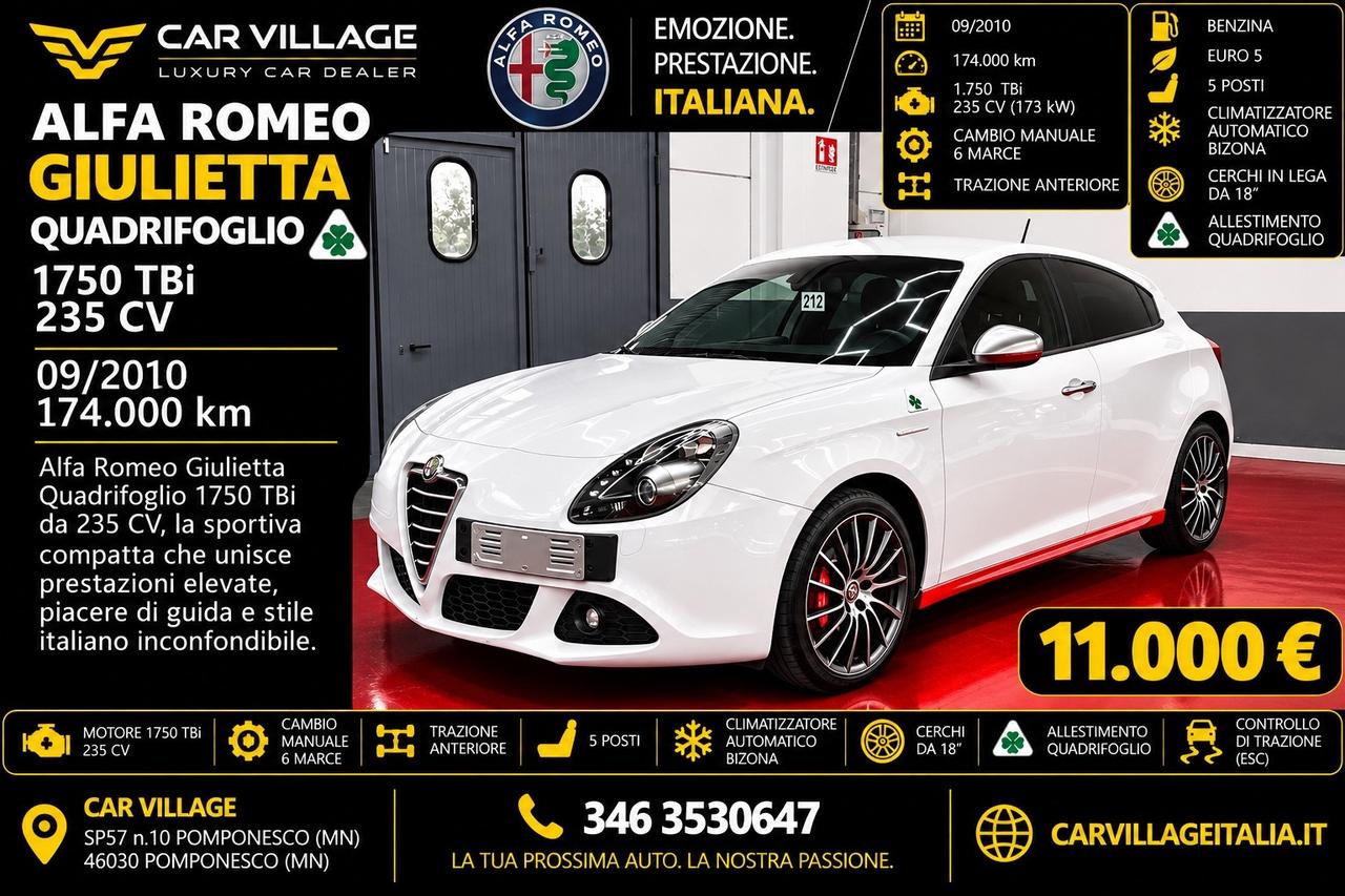Alfa Romeo Giulietta 1750 TBi Quadrifoglio Verde