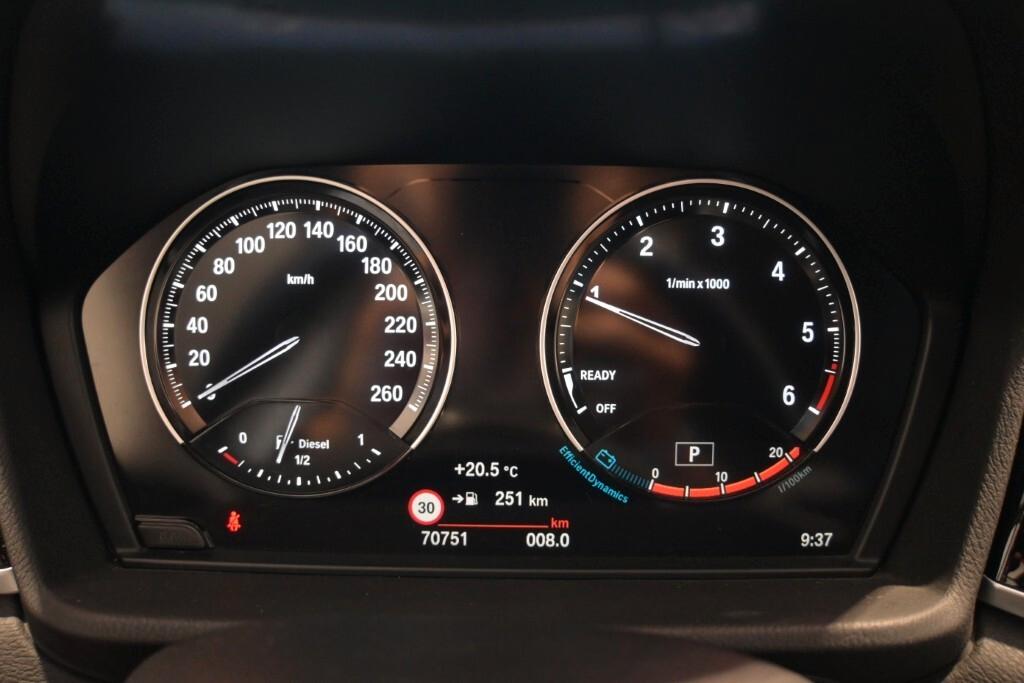 BMW X1 16D 115CV STEPTRONIC S-DRIVE XLINE PLUS ( FARI LED - PELLE - CRUISE - NAVI - PARK ASSISTANT - TELECAMERA POST. - CERCHI 18 )