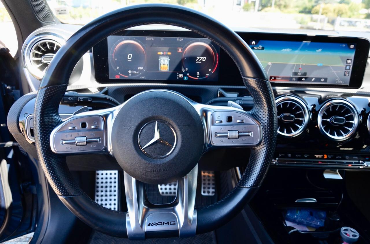 MERCEDES-BENZ A 180d PREMIUM AMG LINE NIGHT EDITION 116cv AUTO, EURO 6D, HI-FI PREMIUM, NIGHT PACK, FARI LED, APPLE ANDROID, LUCI 64 COLORI, RETROCAMERA, PERMUTE