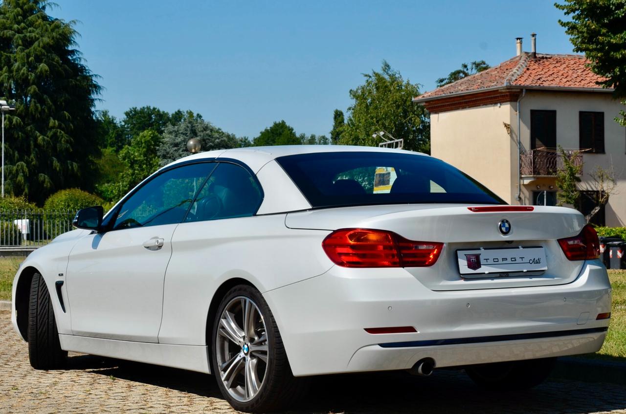 BMW 420d CABRIO SPORT 184cv AUTO, SERVICE UFF BMW, UFF ITALIANA, EURO 6B, NAVI, RETROCAMERA, FARI LED, PERMUTE
