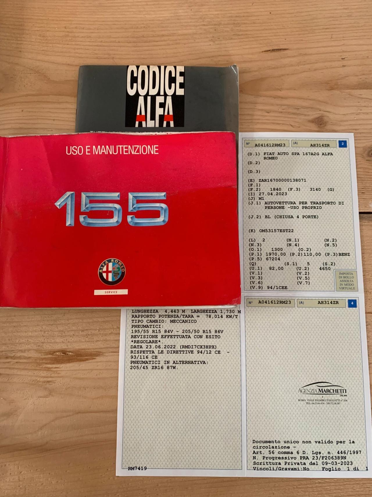 Alfa Romeo 155 2.0 Twin Spark 16v Super
