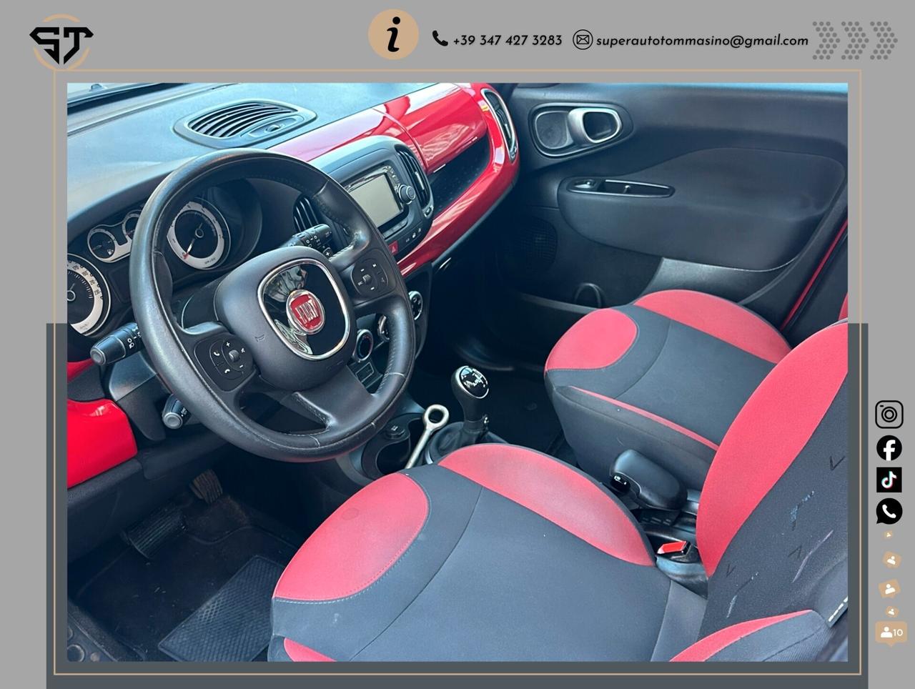 Fiat 500L 1.3 MJ 95 CV Cambio aut Garanzia 12 mesi