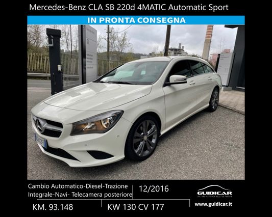 Mercedes-Benz Classe CLA (C117) CLA 220 d S.W. 4Matic Automatic Sport