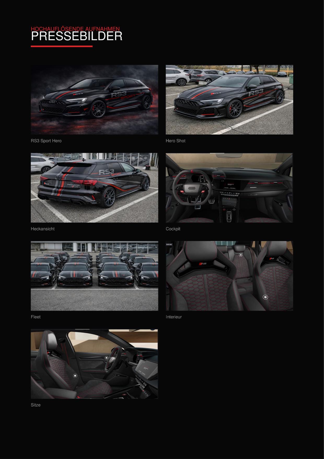 Audi RS3 Sportback 2.5 tfsi quattro s-tronic 460cv Special Edition solo 20 esemplari