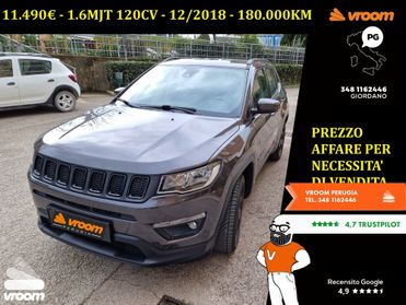 JEEP Compass 1.6 Mjet 120cv 2018 2WD NIGHT EAGLE