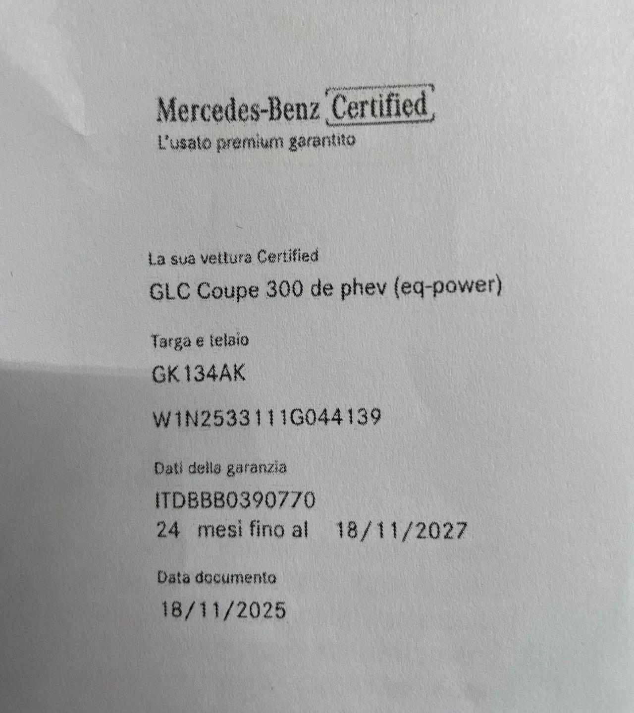 Mercedes-benz GLC 300 de 4Matic Plug-hybrid Coupé Premium Plus 2022