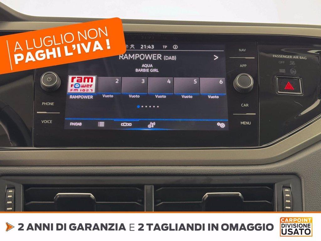 VOLKSWAGEN Polo 5p 1.0 evo comfortline 80cv del 2020