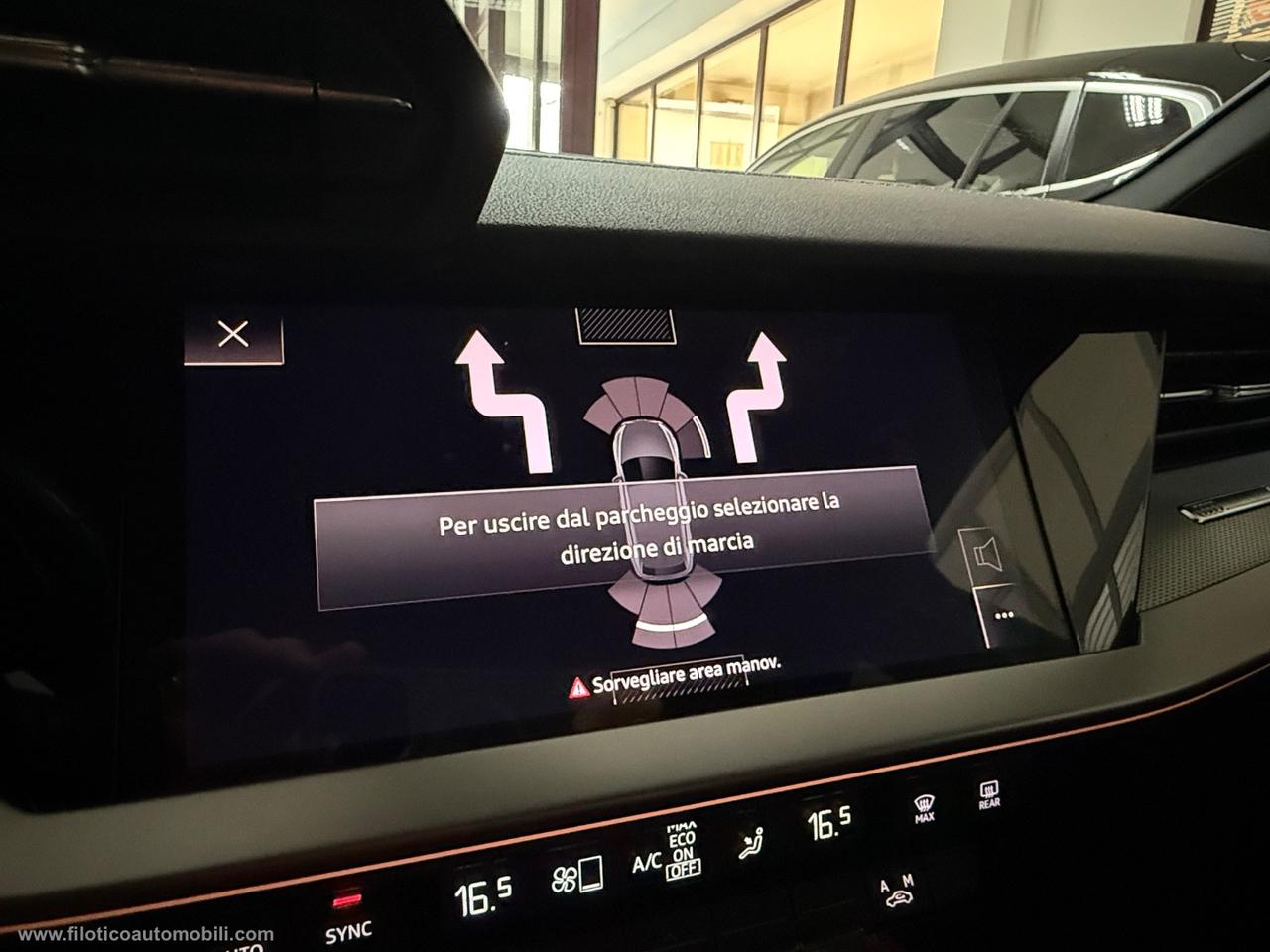 AUDI A3 SPB 35 TDI 150CV S tronic Business Advanced PACK SLINE - LUCI D'AMBIENTE