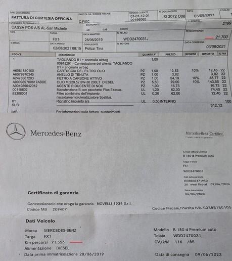 Mercedes-benz B 180 d Automatic Premium
