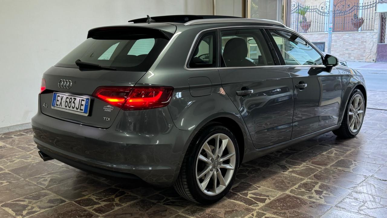 Audi A3 2.0 TDI 150 CV diesel tetto apribile-2014