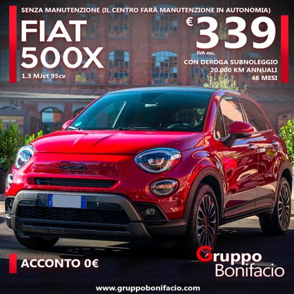 Deroga a sub-noleggio FIAT 500X