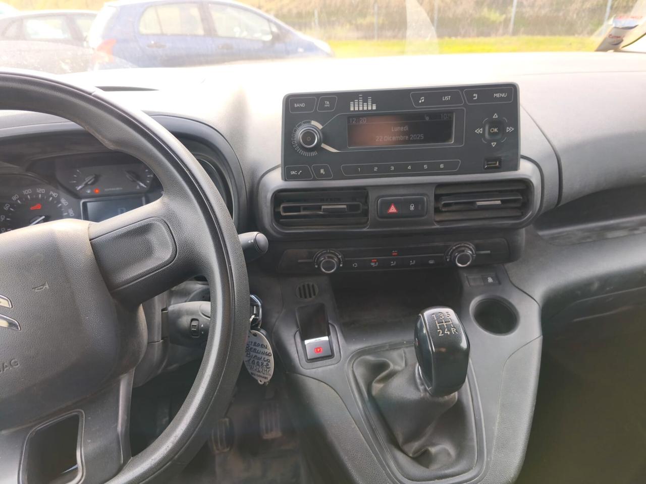 Citroen Berlingo Furgone 1.6 HDI 99CV cv 3 POSTI IN CABINA EURO6