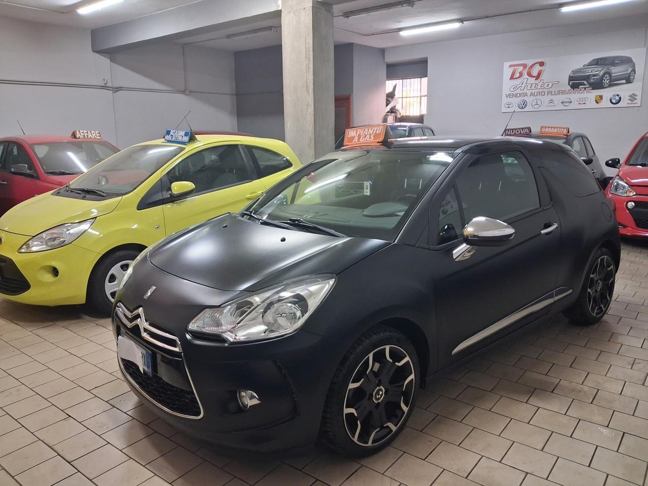 Citroen DS3 Just Black 1.4 GPL unico prop 2013