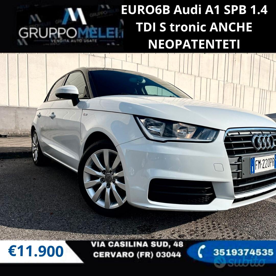 EURO6B Audi A1 SPB 1.4 TDI S tronic ANCHE NEOPATENTETI