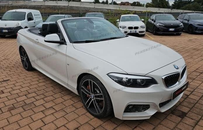 Bmw 220d Cabrio MSPORT 190cv STEPTRONIC PELLE NAVY LED 18