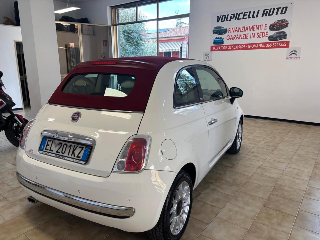 FIAT 500 ANNO 2012 BZ 1.2 CABRIO ADATTA NEOPATENTATI KM 114 MILA