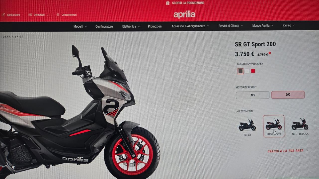 Aprilia SR GT 200 ABS EURO 5 +