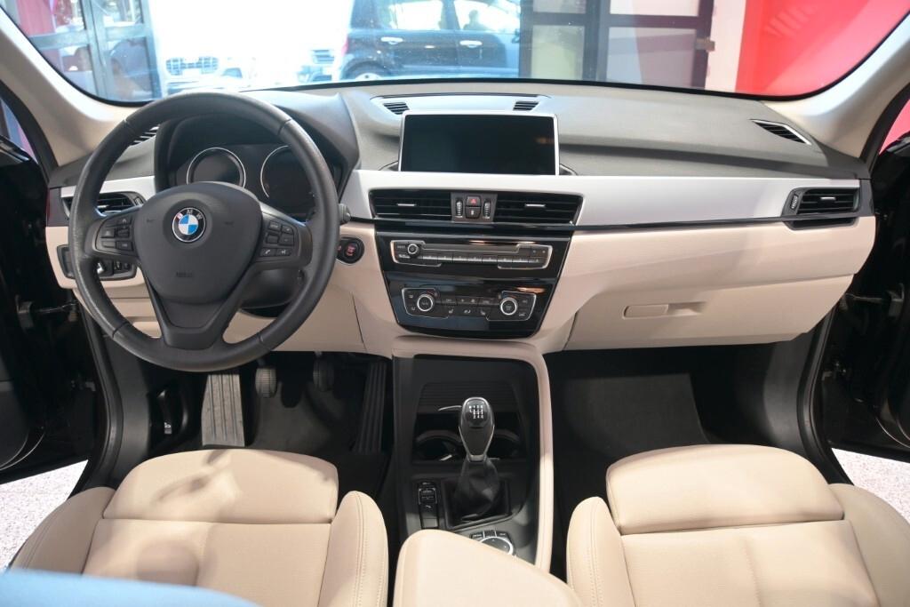 BMW X1 16D 115CV 6M. S-DRIVE BUSINESS ADVANTAGE ( CRUISE - PELLE - CARPLAY - NAVI - PARK ASSISTANT - TELECAMERA POST. )