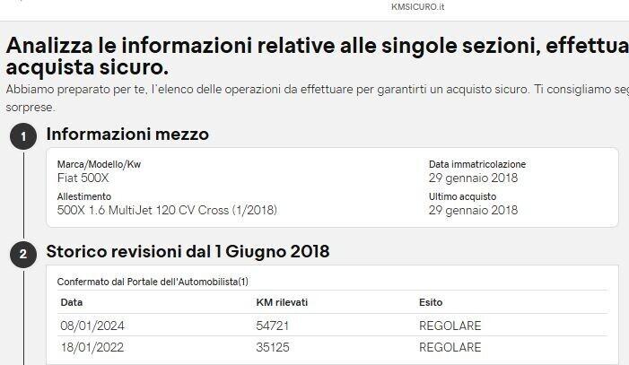 Fiat 500X 1.6 MultiJet 120 CV Cross - Km 66.000