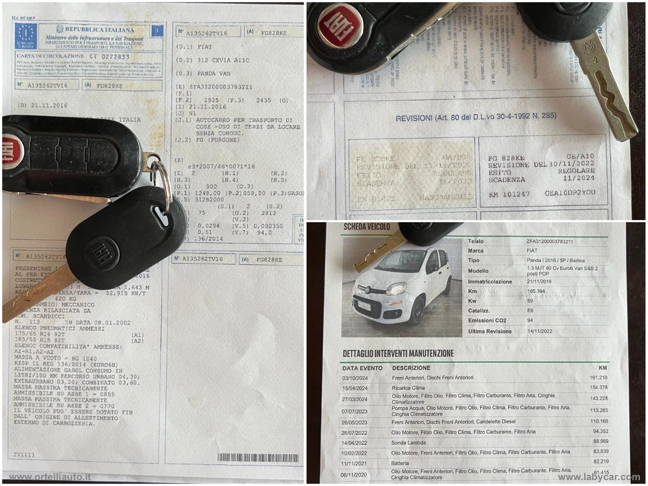 FIAT Panda 1.3 MJT S&S Pop Van 2 posti +IVA