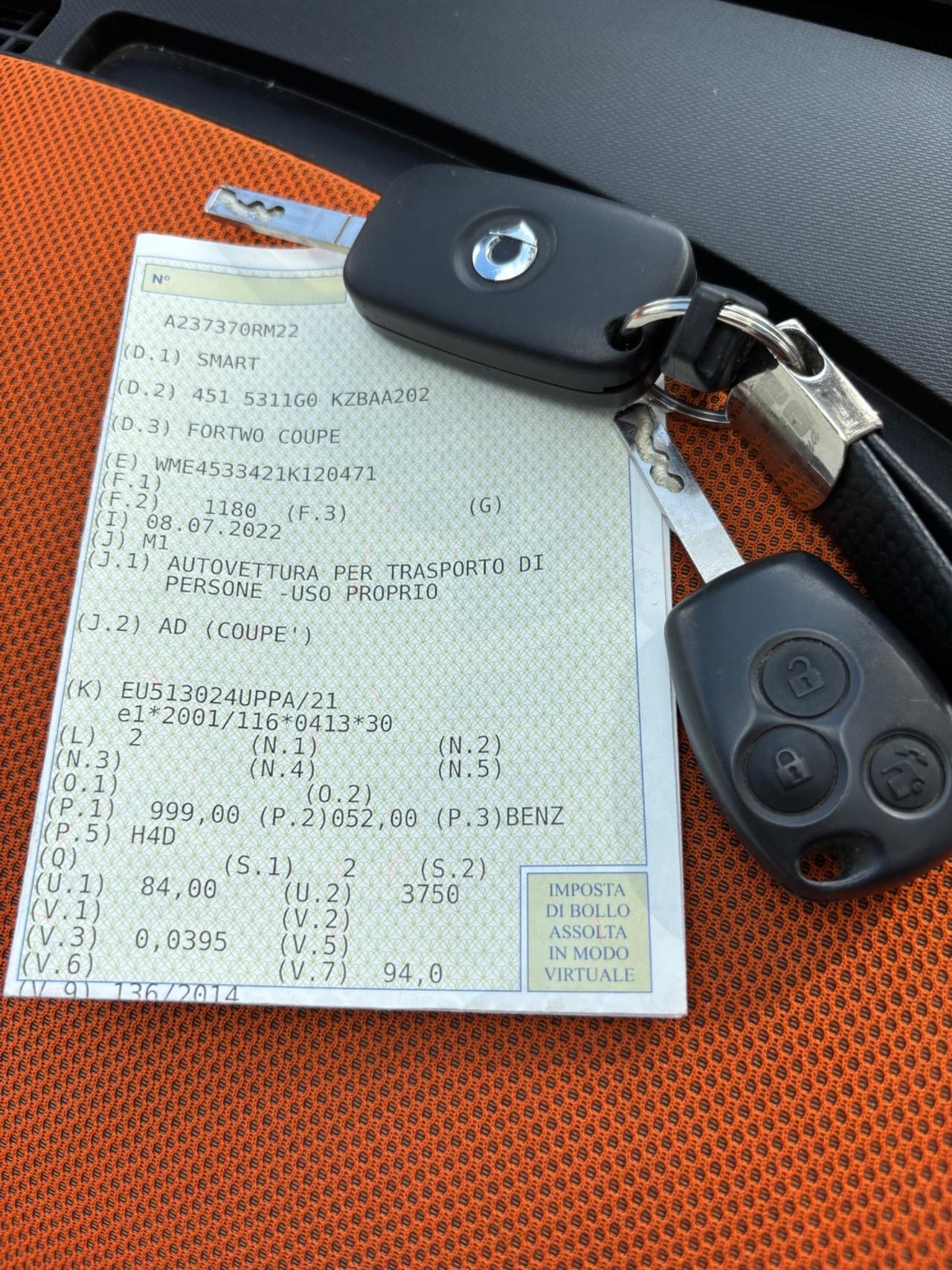 Smart ForTwo 70 1.0 Passion