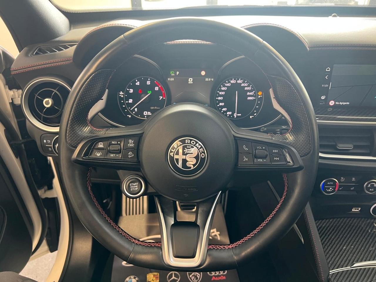 ALFA ROMEO STELVIO VELOCE TI 2.2 280CV Q4 PELLE NAVI CAM ANNO 2021