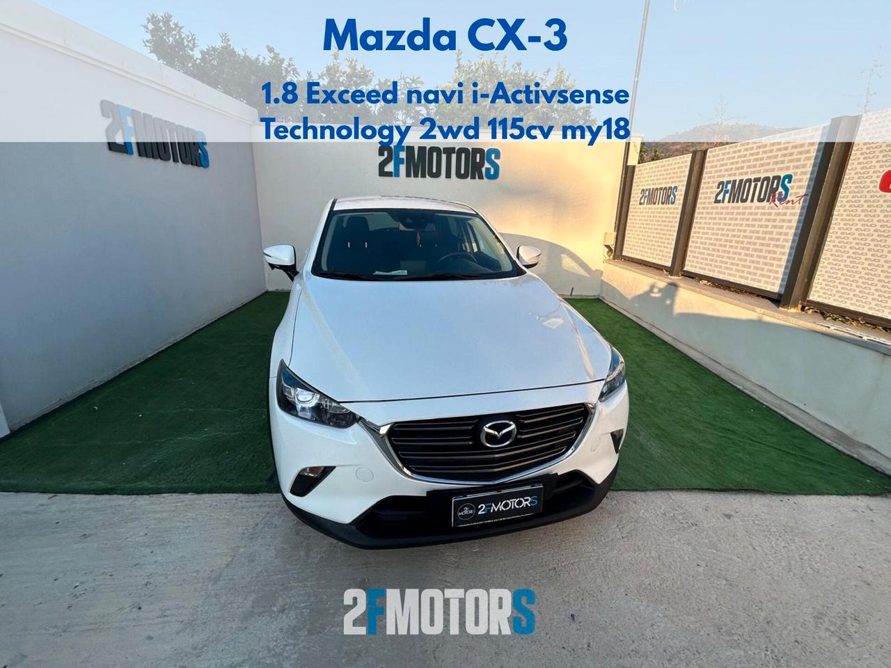Mazda CX-3 1.8 Exceed i-Activsense Technology awd 115cv my18