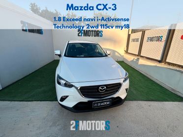 Mazda CX-3 1.8 Exceed i-Activsense Technology awd 115cv my18