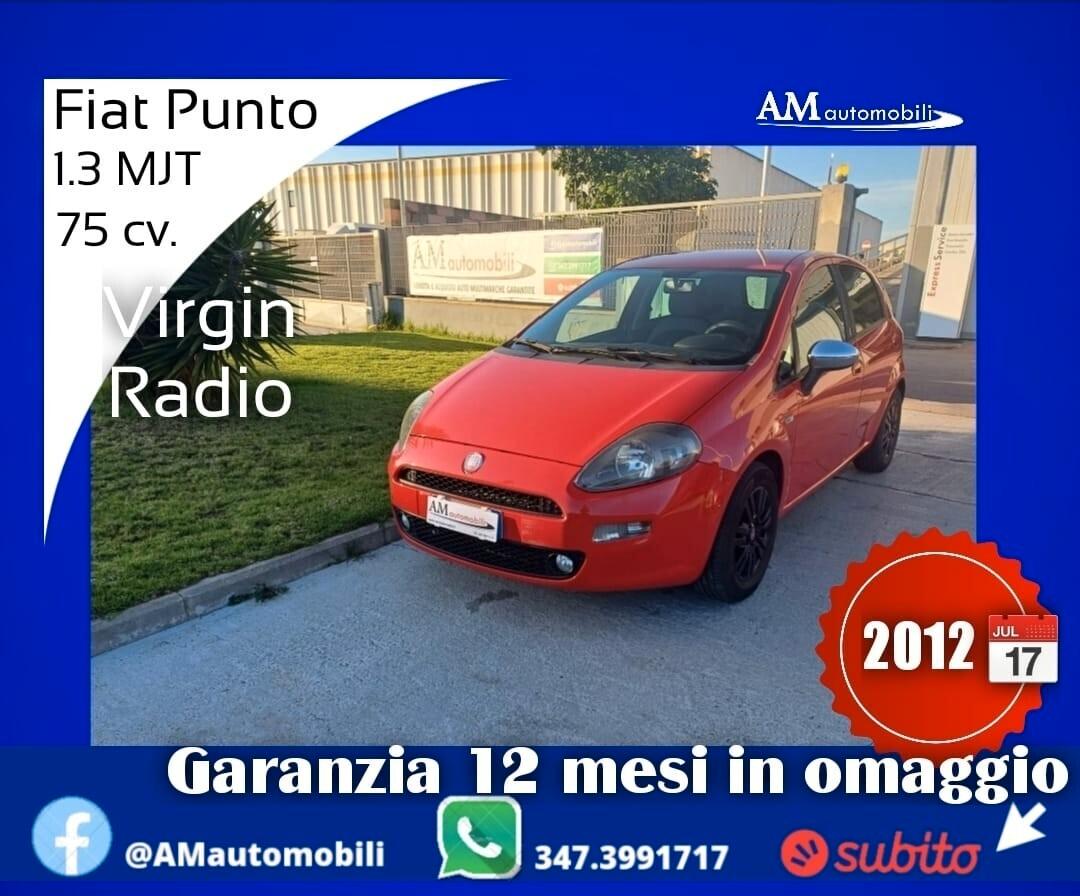 Fiat Punto 1.3 MJT 75 cv. 5 porte Virgin Radio