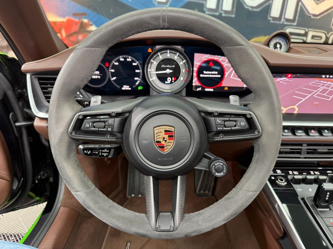 Porsche 911 Turbo S Cabriolet (925) Auto Pellicolata verde