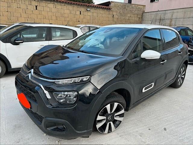 Citroen C3 2023 sinistrata incidentata BlueHDi 100 S&S Shine Pack