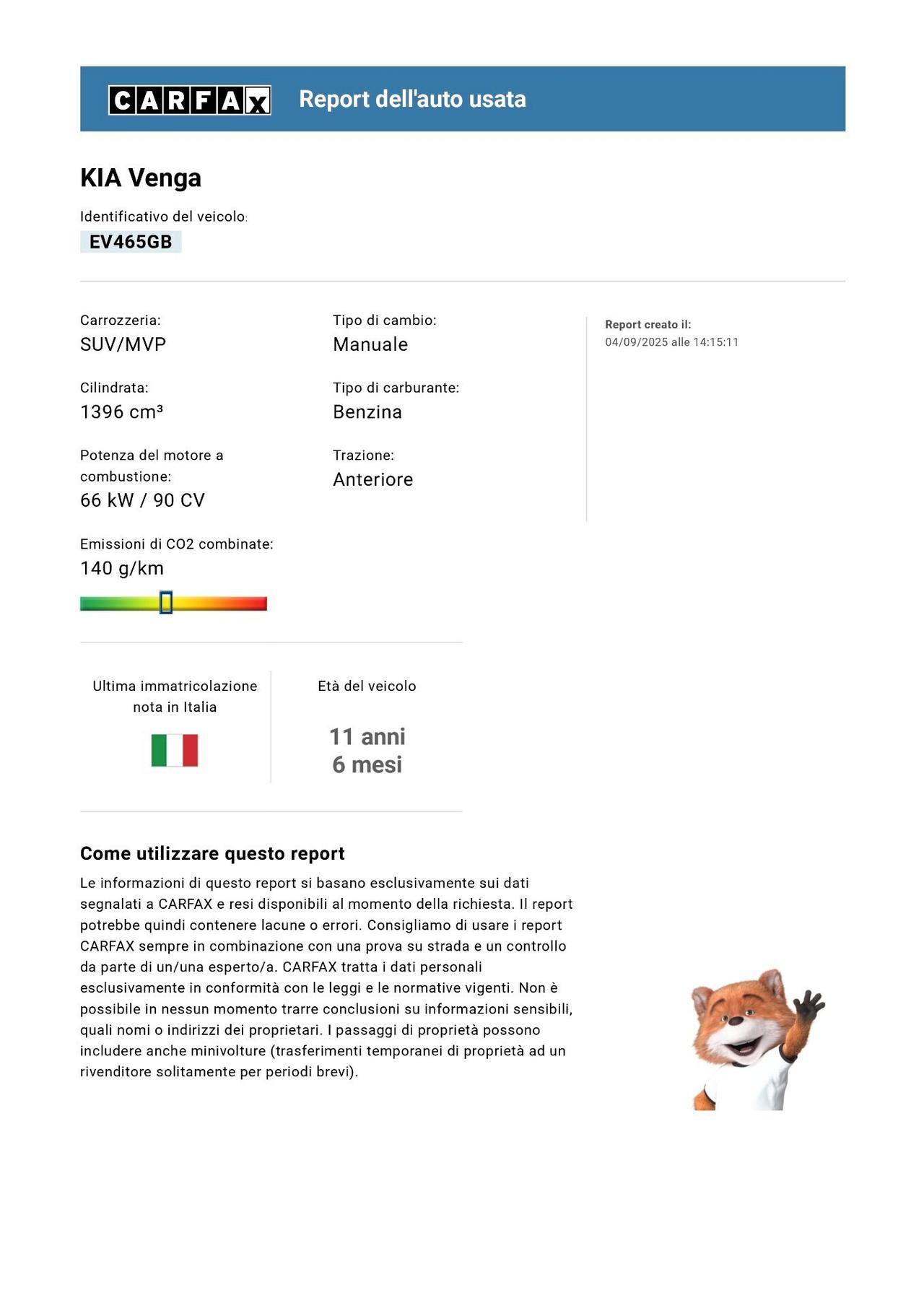 Kia Venga 1.4 CVVT Cool