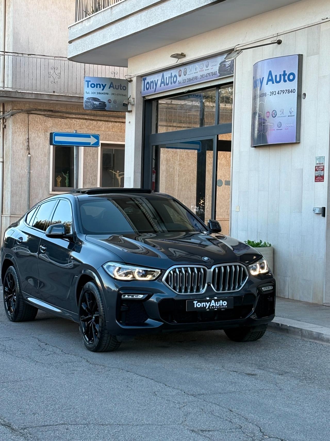 Bmw X6 xdrive30d Msport auto TETTO APRIBILE IN CARBONIO ILLUMINATO,,LUCI SOFFUSE,VIRTUAL COCKPIT,APPLE CARP