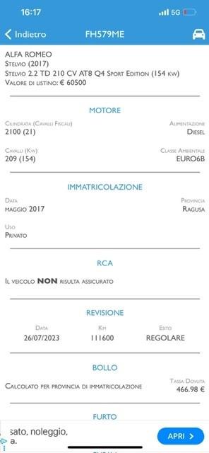 Alfa Romeo Stelvio 2.2 Turbodiesel 210 CV AT8 Q4 super
