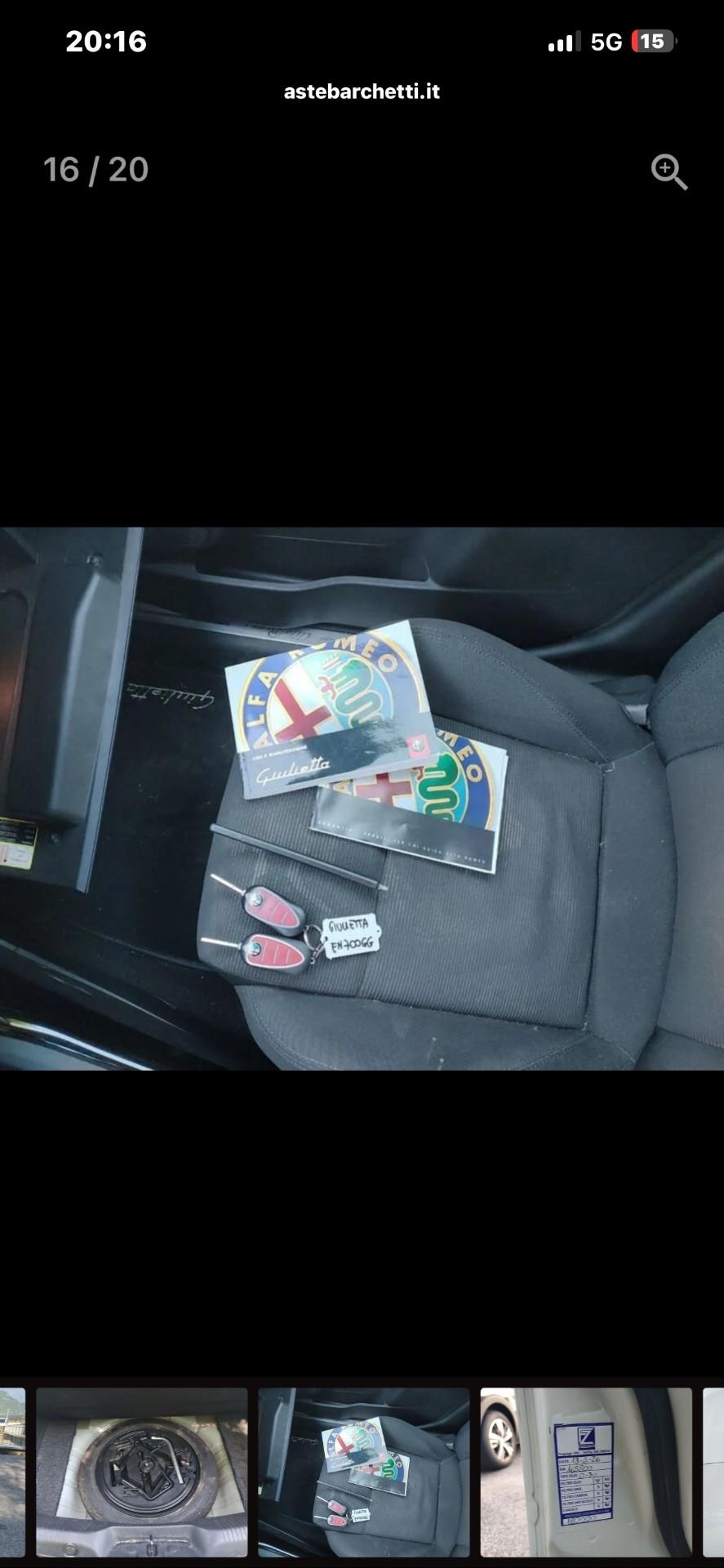 Alfa Romeo Giulietta 1.6 JTDm-2 105 CV Exclusive NEOPATENTATI