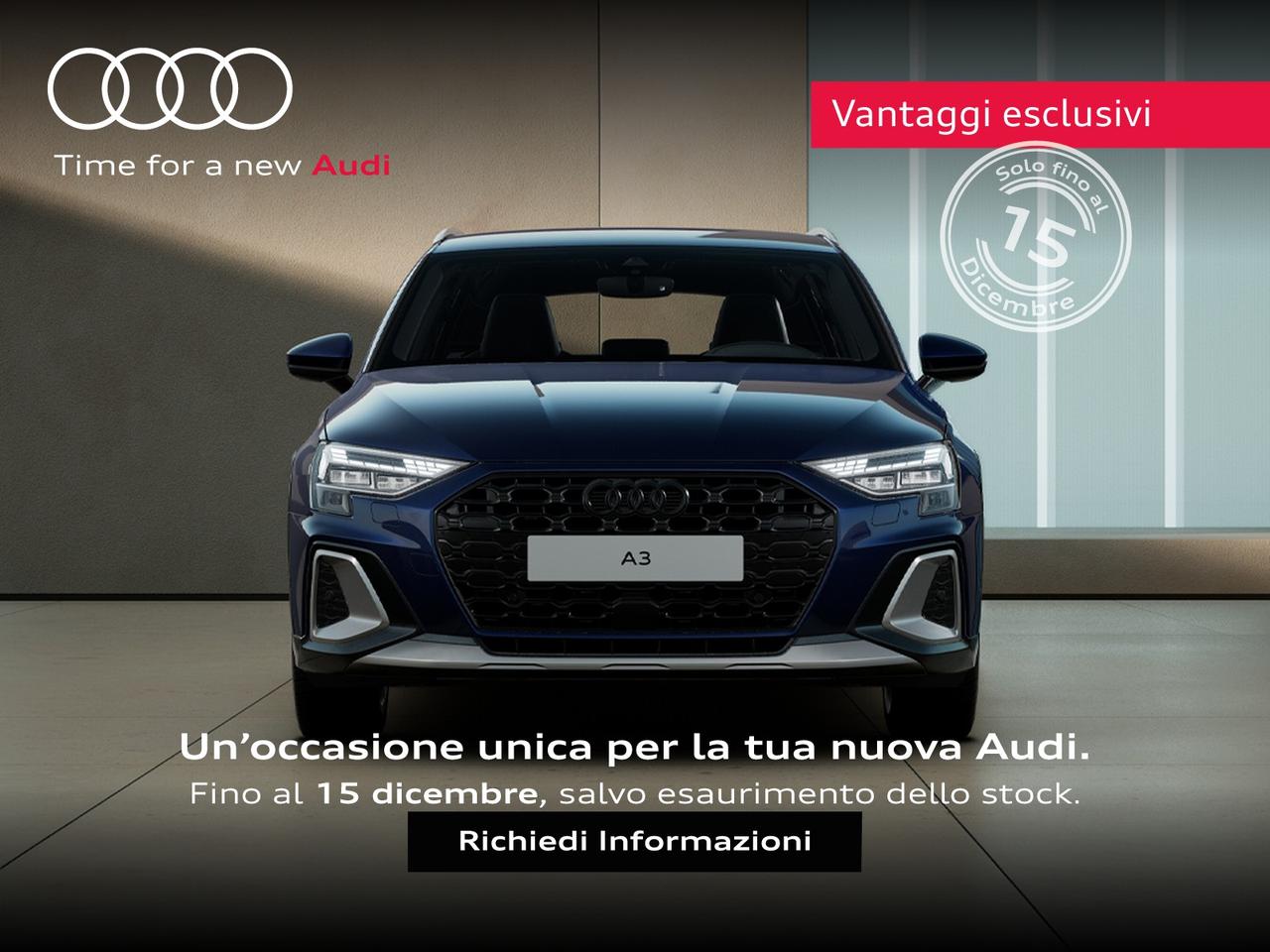 Audi A3 allstreet 2.0 tdi identity contrast 150cv s-tronic