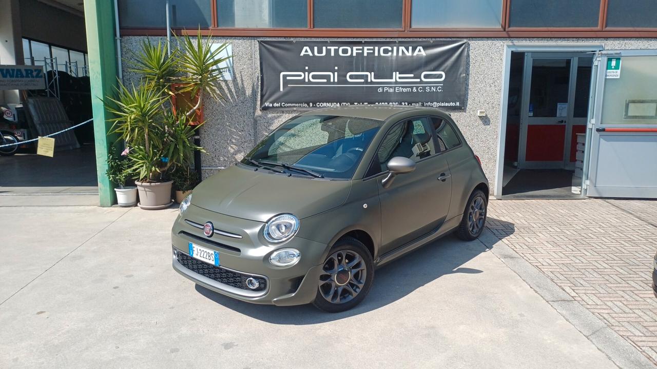 Fiat 500 1.2 S VERDE OPACA OK NEOPATENTATI