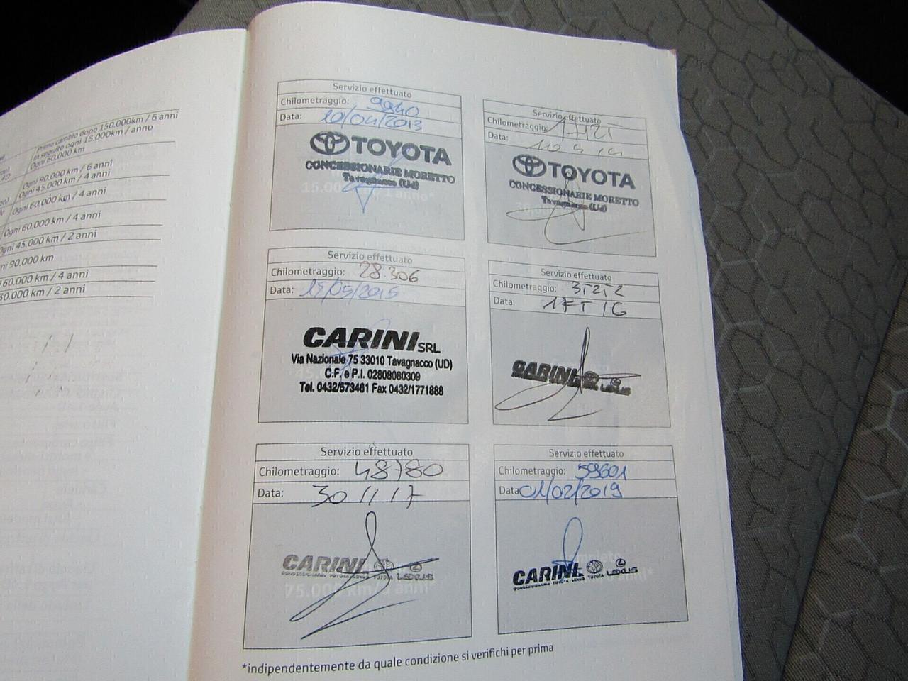 Toyota Yaris 1.3 5 p. Tagliandi ufficiali