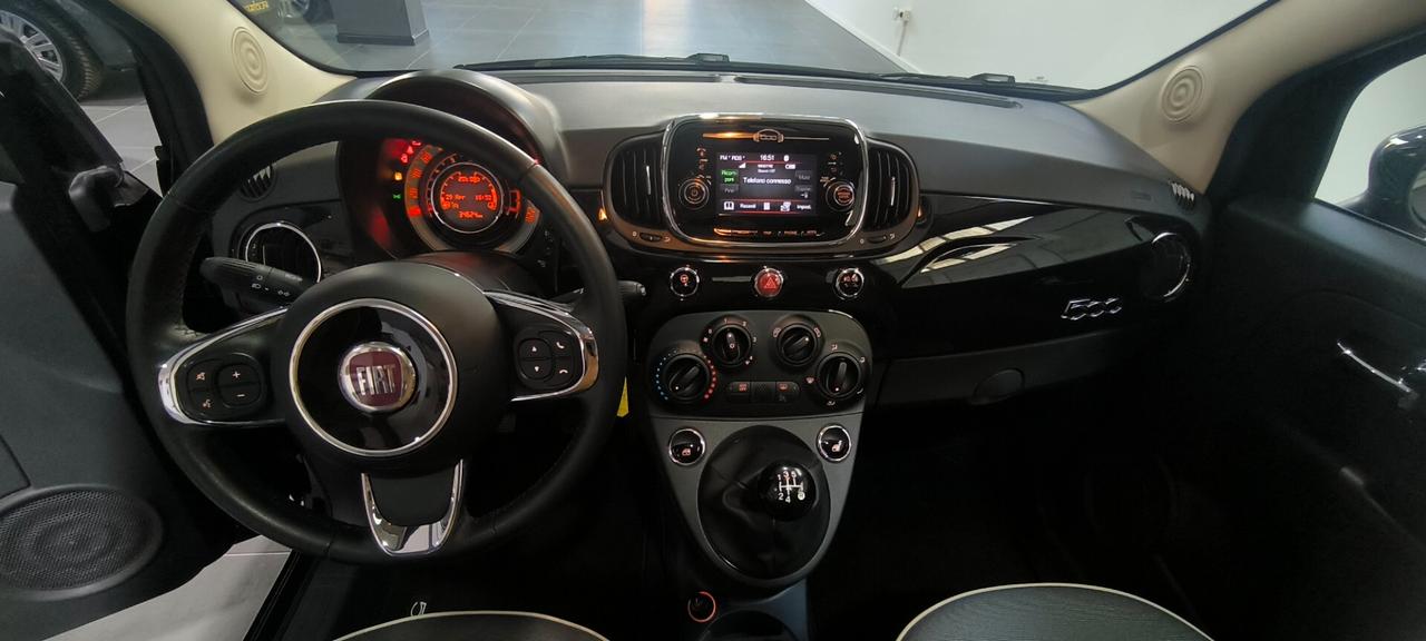 Fiat 500 1.2 lounge unipro km34mila ok neopatentati