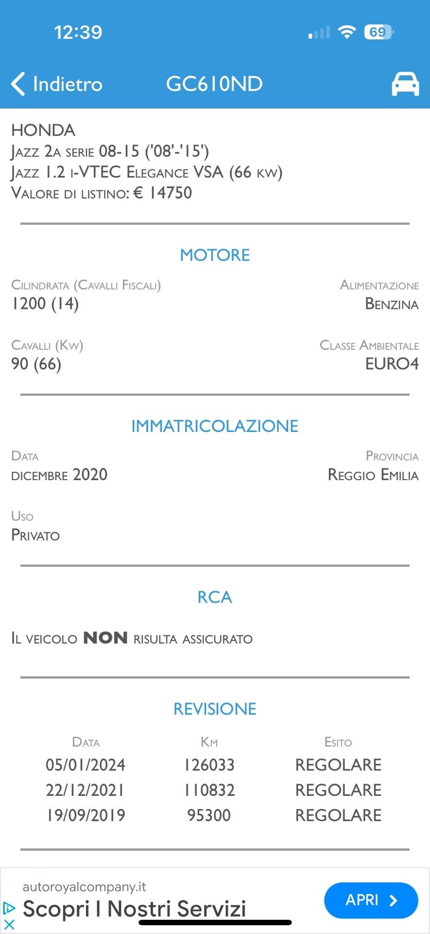 Honda Jazz 1.2 i-VTEC Garantita 12 mesi